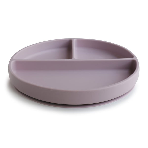 Mushie Silicone hólfa diskur - Soft Lilac