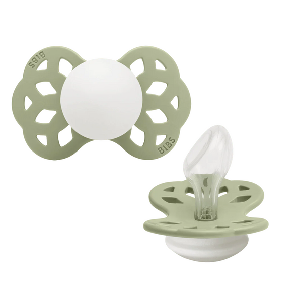 Bibs INFINITY Anatomical snuð str 2 -  Sage GLOW