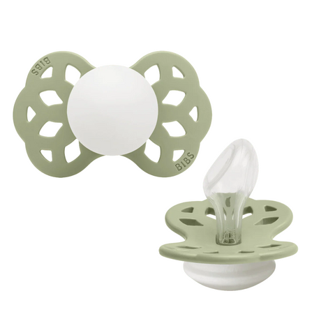 Bibs INFINITY Anatomical snuð str 2 -  Sage GLOW