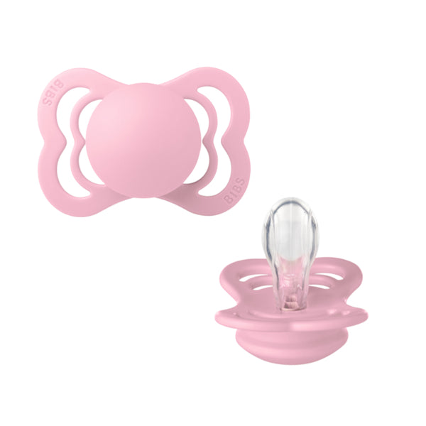 Bibs SUPREME snuð str 1 -  Baby Pink